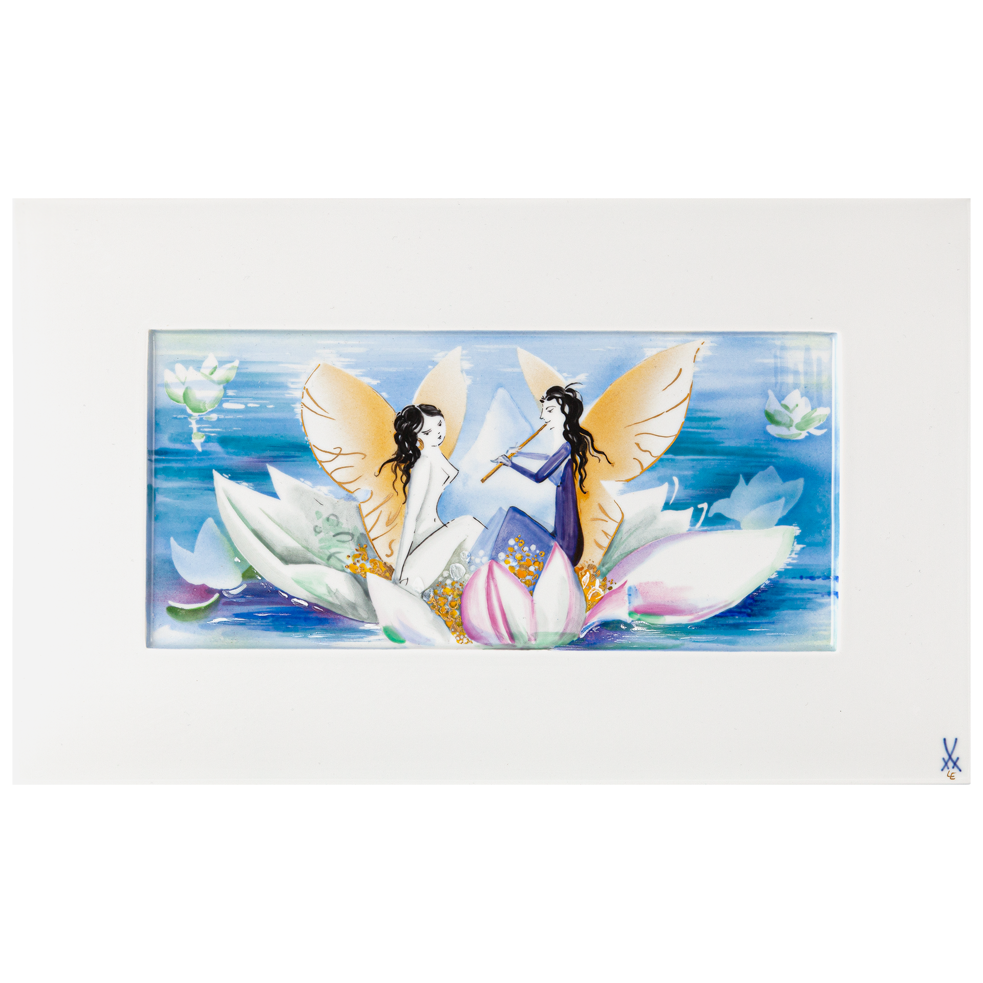 LIMITED EDITION 2021 WALL PAINTING, ELF IN A BLOSSOM