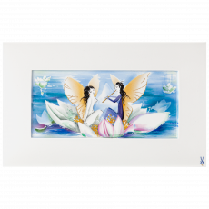 LIMITED EDITION 2021 WALL PAINTING, ELF IN A BLOSSOM