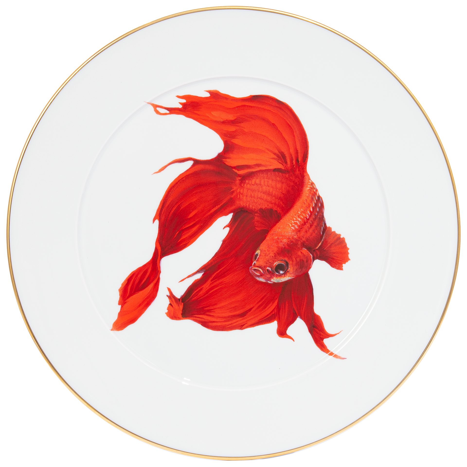 LIMITED EDITION 2021 WALL PLATE, SIAMESE FIGHTING FISH