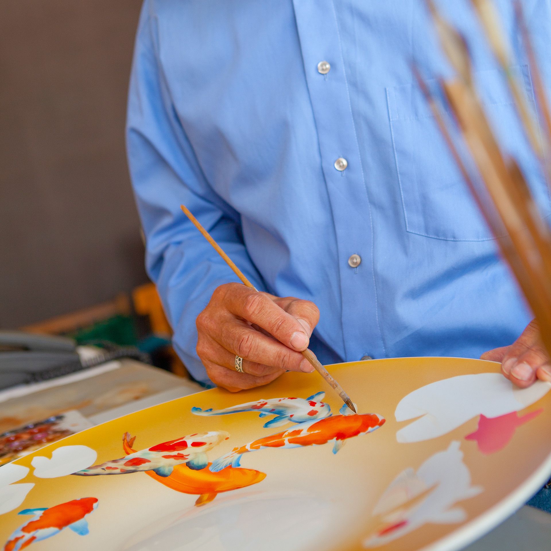 LIMITED MASTERWORKS 2021 DISH, KOIS AND WATER-LILY PETALS