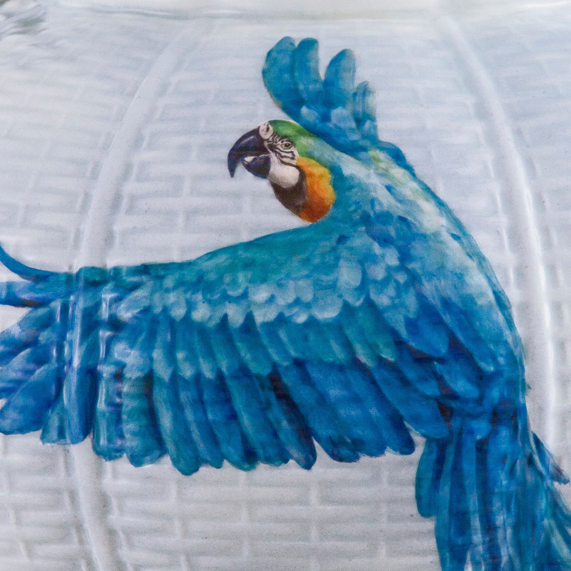 LIMITED MASTERWORKS 2020 BASKET-WEAVE VASE, "FLOCK OF BIRDS"