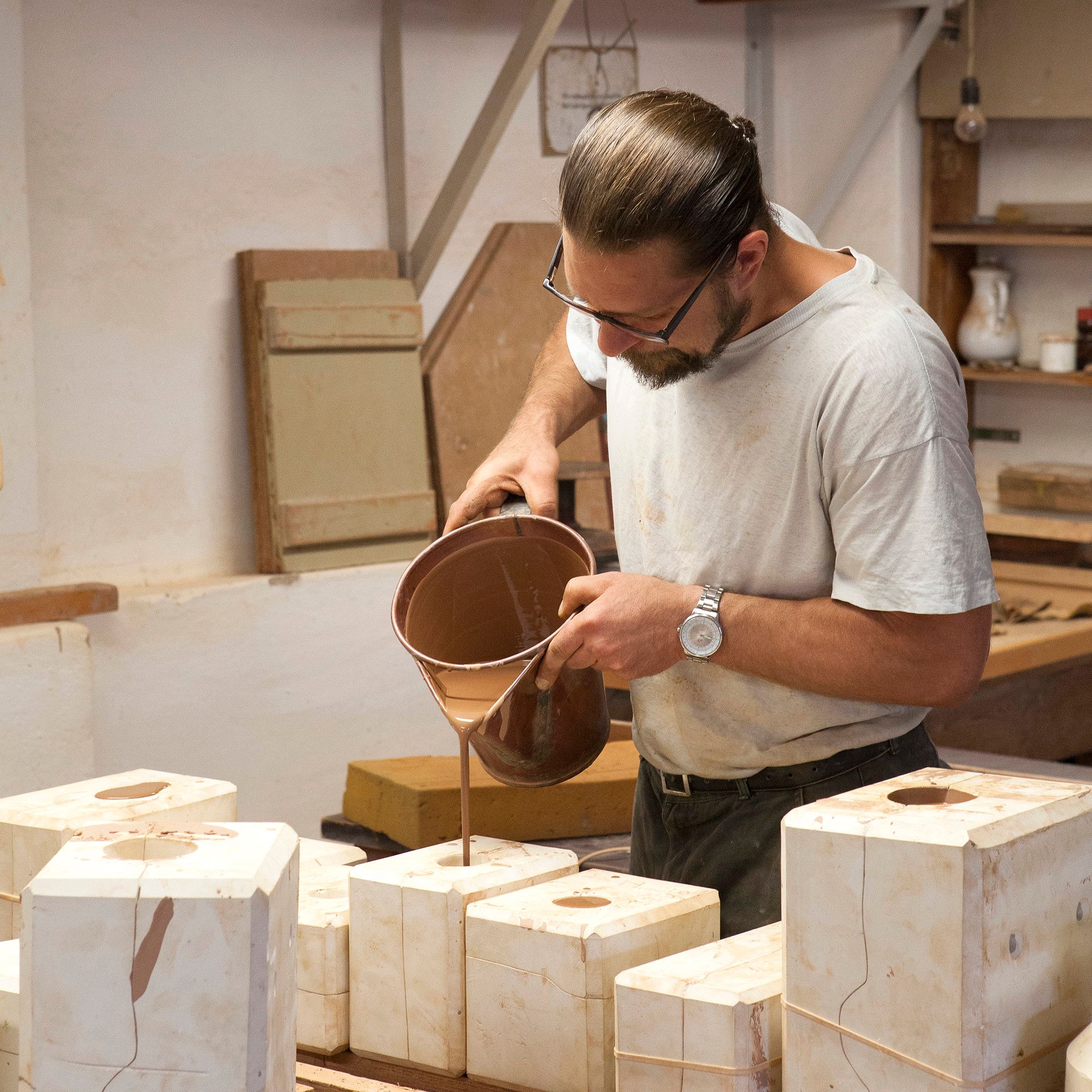 LIMITED EDITION 2021 BOX, GOLDEN FLOWER GARDEN, BÖTTGER STONEWARE