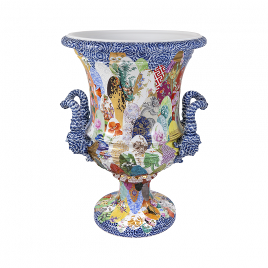 EXCLUSIVE COLLECTION VASE, WORLD OF MEISSEN PATTERNS