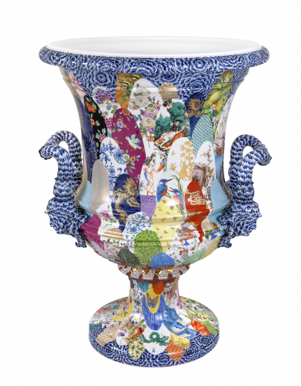 EXCLUSIVE COLLECTION VASE, WORLD OF MEISSEN PATTERNS