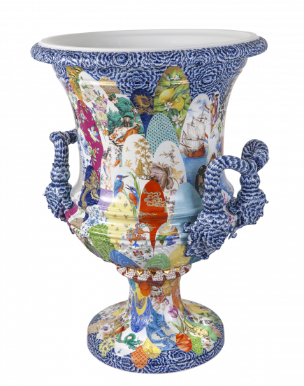 EXCLUSIVE COLLECTION VASE, WORLD OF MEISSEN PATTERNS