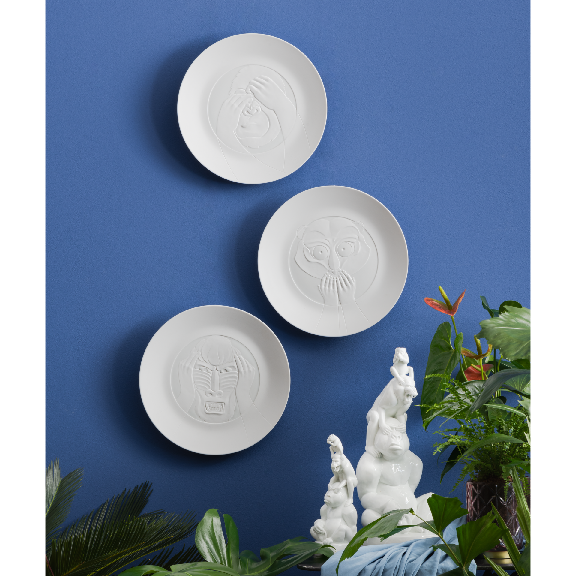 LIMITED EDITION 2021 WALL INSTALLATION, THREE WISE MONKEYS