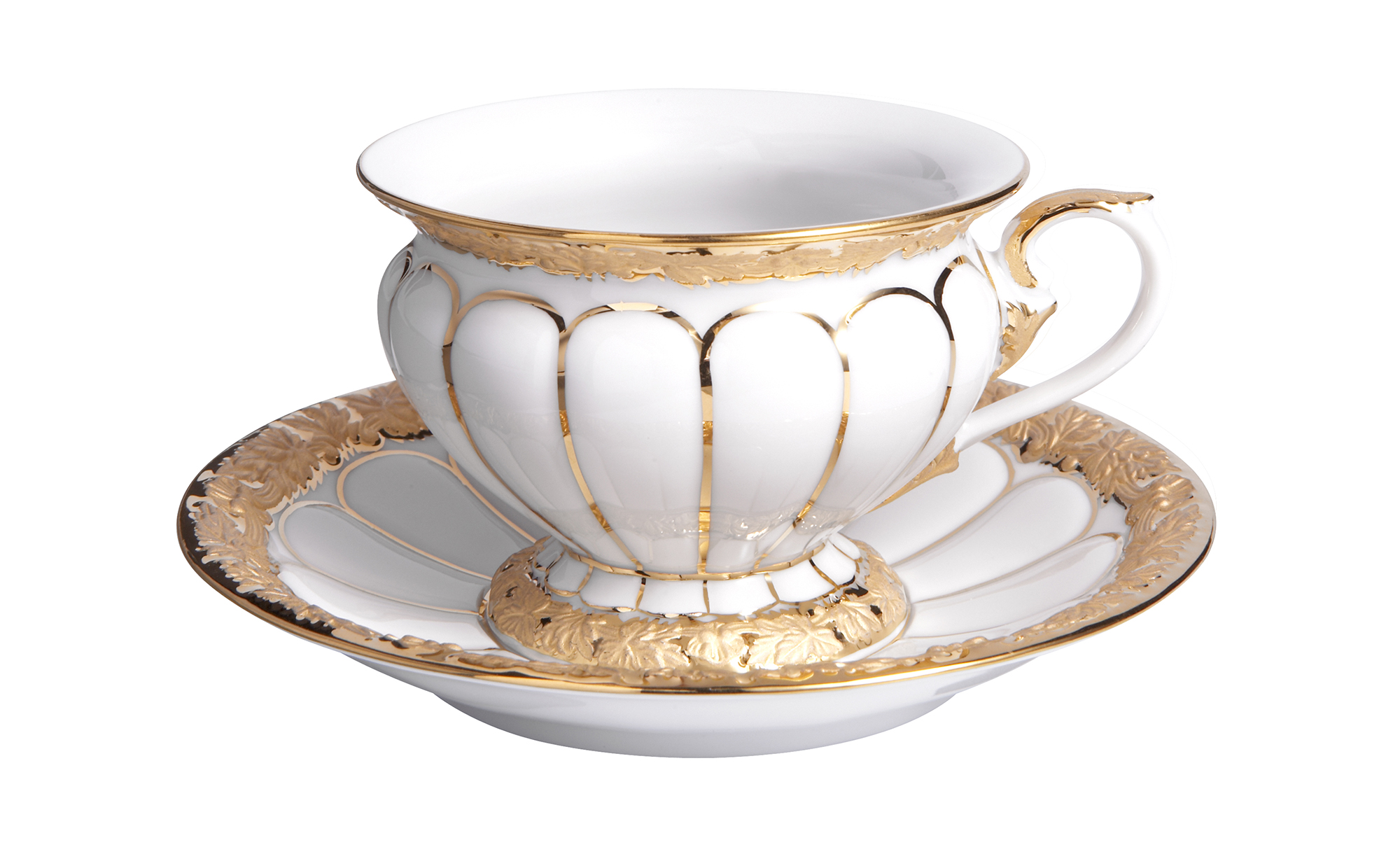 X-FORM 엑스폼 골드 커피 컵 앤 소서