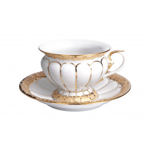 X-FORM 엑스폼 골드 커피 컵 앤 소서