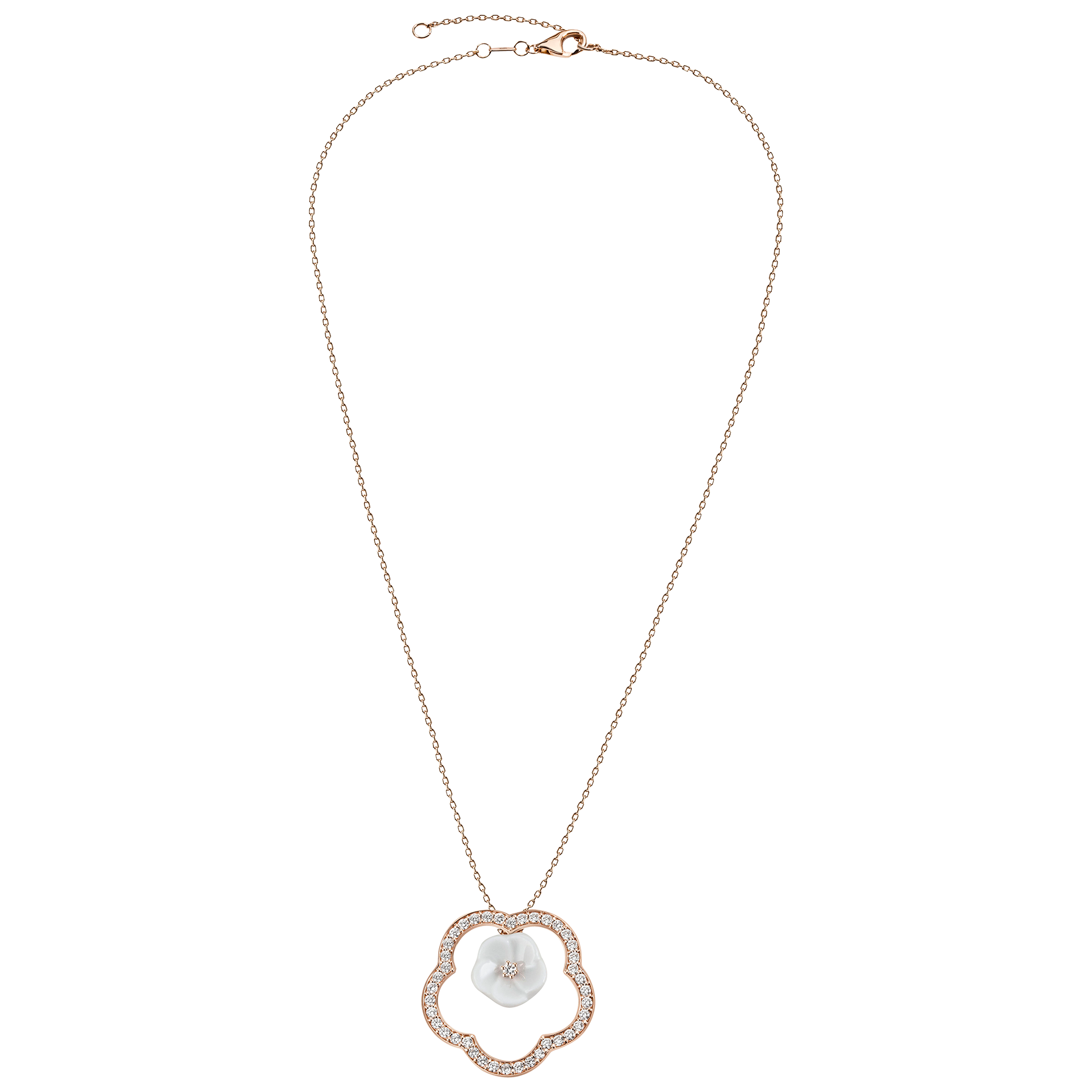 1739  프레임 목걸이 (로즈골드)