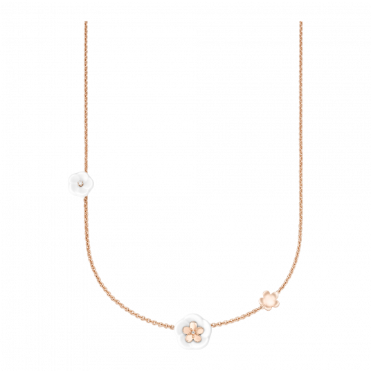 1739 부케 쓰리블라썸 목걸이 (로즈골드)