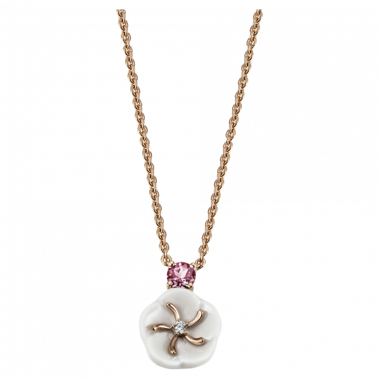 1739 ROYAL BLOSSOM NECKLACE TOURMALINE PINK