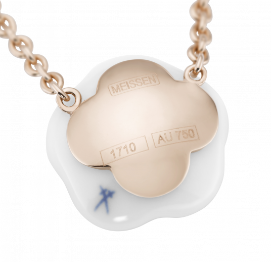 1739 부케 쓰리플라워 목걸이 (로즈골드)