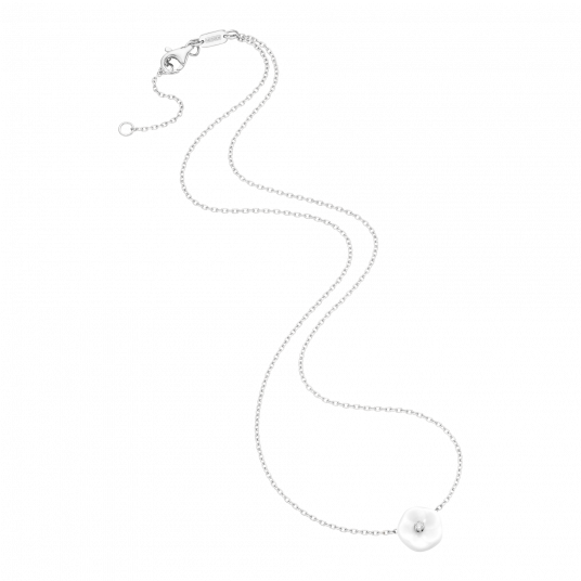 1739 부케 쓰리블라썸 목걸이 (화이트골드)