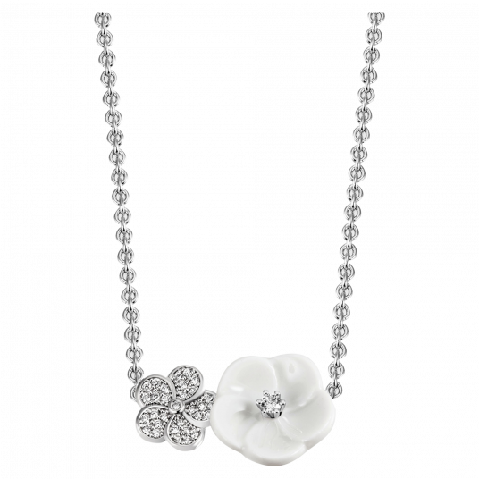 1739 ROYAL BLOSSOM NECKLACE 2 BLOSSOM PAVÉ