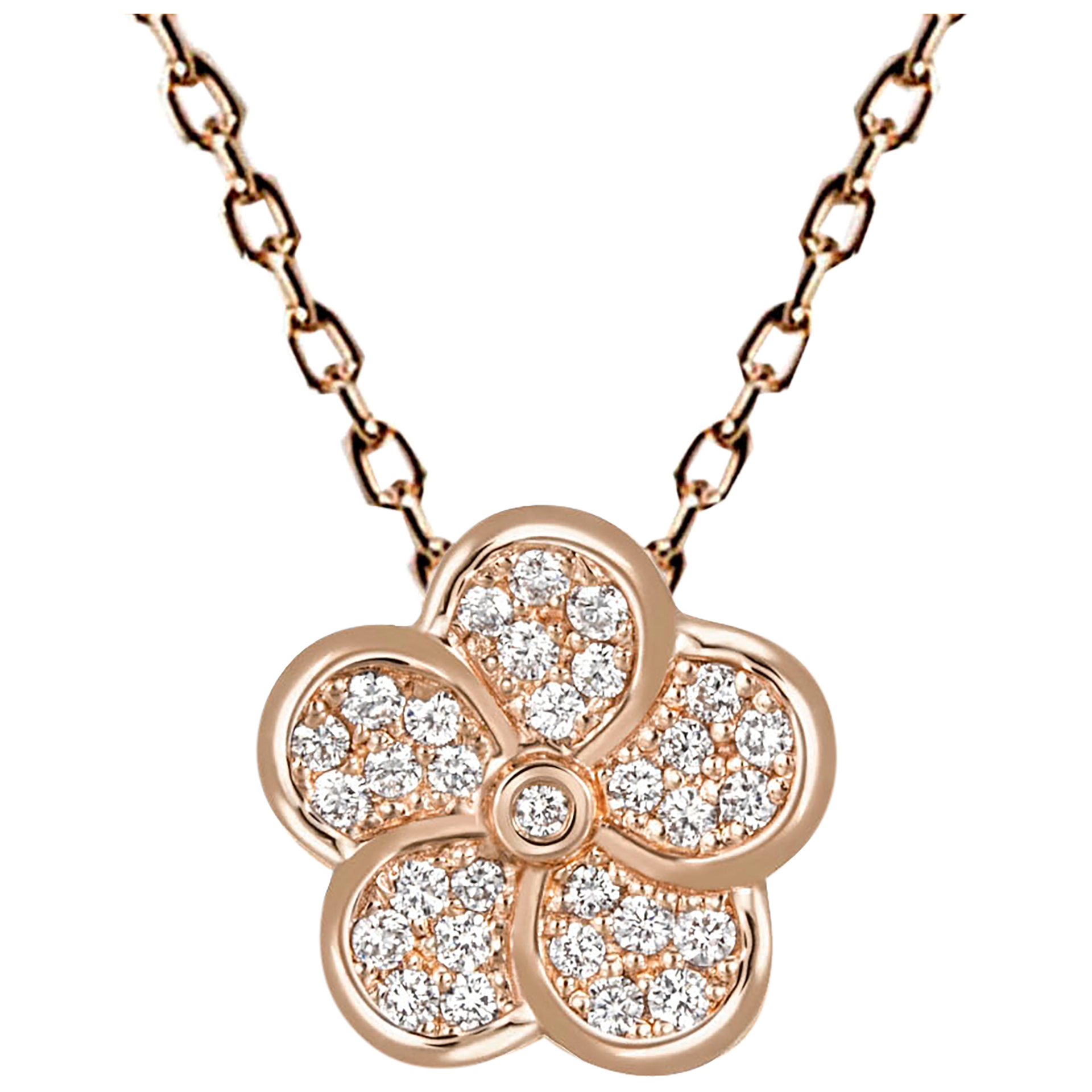 1739 페이브 목걸이 (로즈골드)