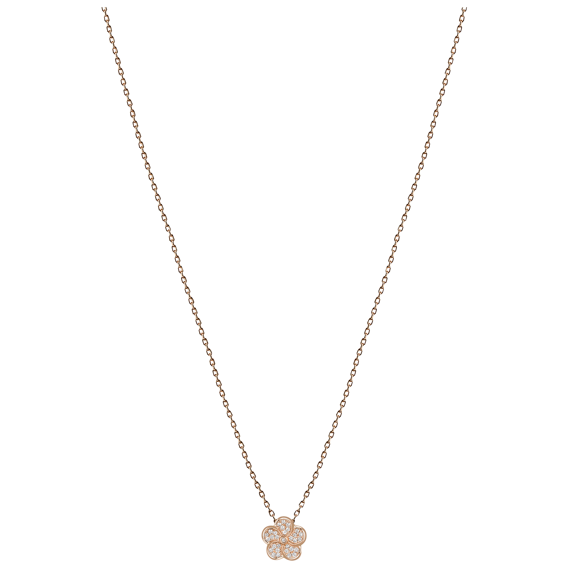 1739 페이브 목걸이 (로즈골드)