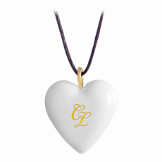 HEARTS MONOGRAM WITH 2 LETTERS IN GOLD