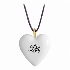 HEARTS MONOGRAM WITH 2 LETTERS IN BLACK