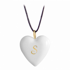 HEARTS MONOGRAM WITH 1 LETTER IN GOLD