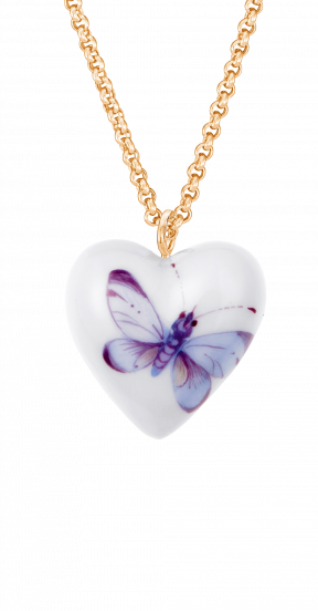 블루 버터플라이 하트 L