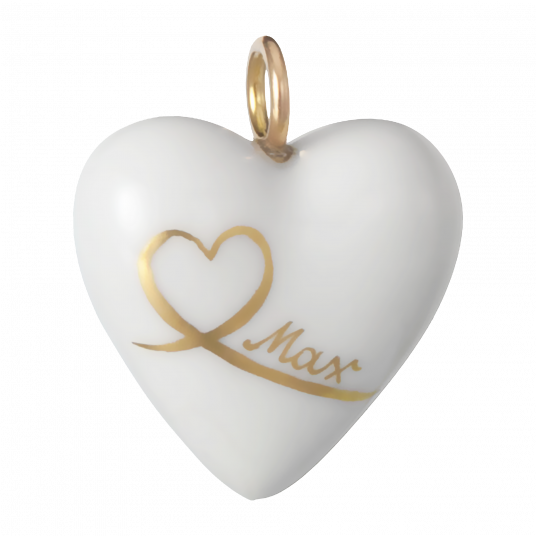 HEARTS DATE, MONOGRAM OR NAME IN GOLD, ONE-LINE