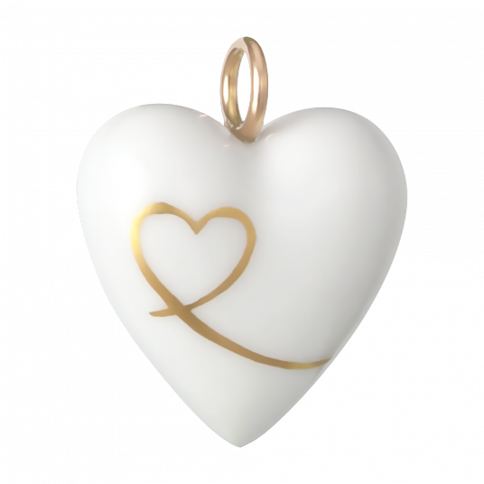 HEARTS DATE, MONOGRAM OR NAME IN GOLD, ONE-LINE