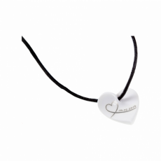 HEARTS DATE, MONOGRAM OR NAME IN PLATINUM, ONE-LINE