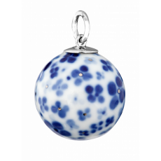 BOULE BLUE STREWN FLOWERS WITH PLATINUM DOTS