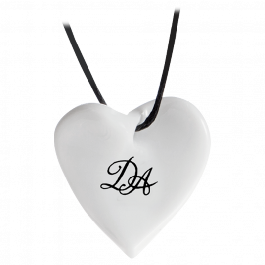 HEARTS MONOGRAM WITH 2 LETTERS IN BLACK