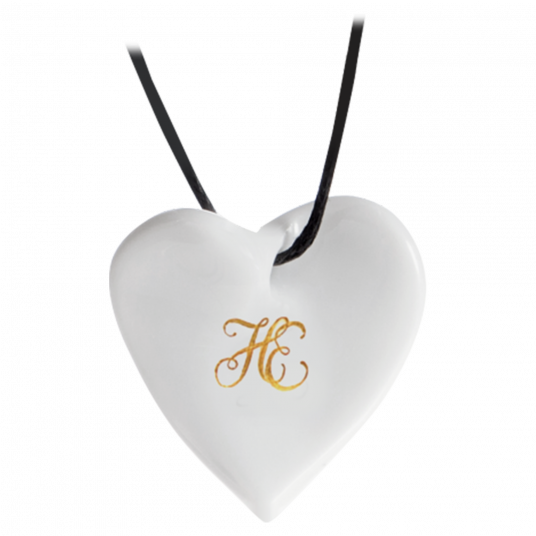 HEARTS MONOGRAM WITH 2 LETTERS IN GOLD