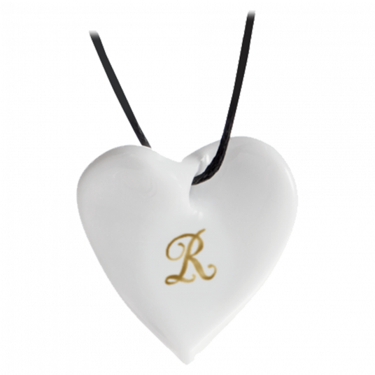 HEARTS MONOGRAM WITH 1 LETTER IN GOLD