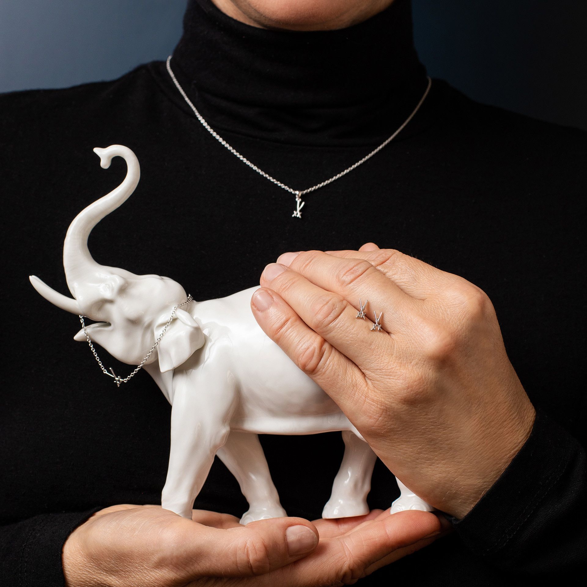 1722 스워드 베이직 목걸이 (실버)