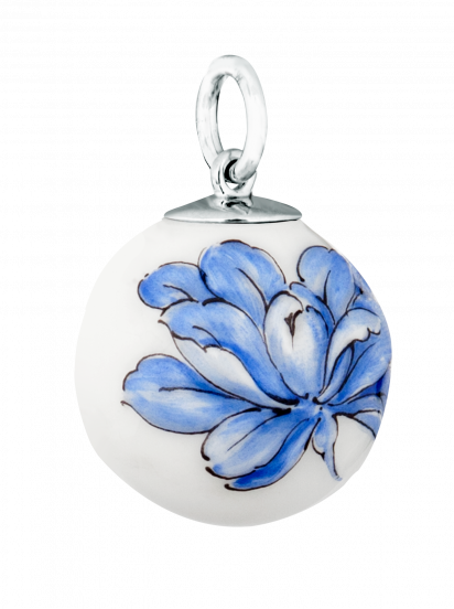 BOULE TUBEROSE RELIEF IN BLUE