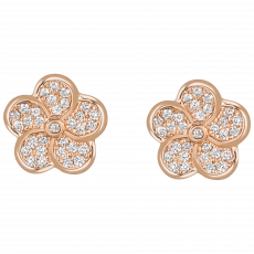 1739  페이브 귀걸이 (로즈골드)