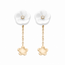 1739 부케 투블라썸 귀걸이 (옐로우골드)