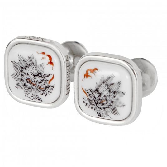 CUFFLINKS MING DRAGON BLACK